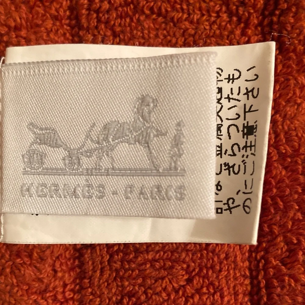Hermes H Logo Face/Hand Towel/Washcloth with Box
